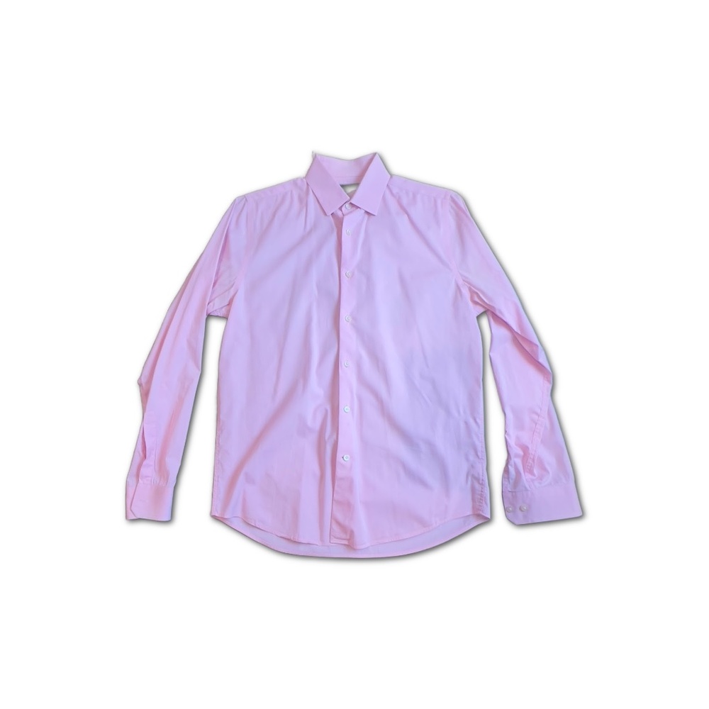 Express Men's Fitted Pink Dress Shirt, Size: Small, Neck: 14-14.5